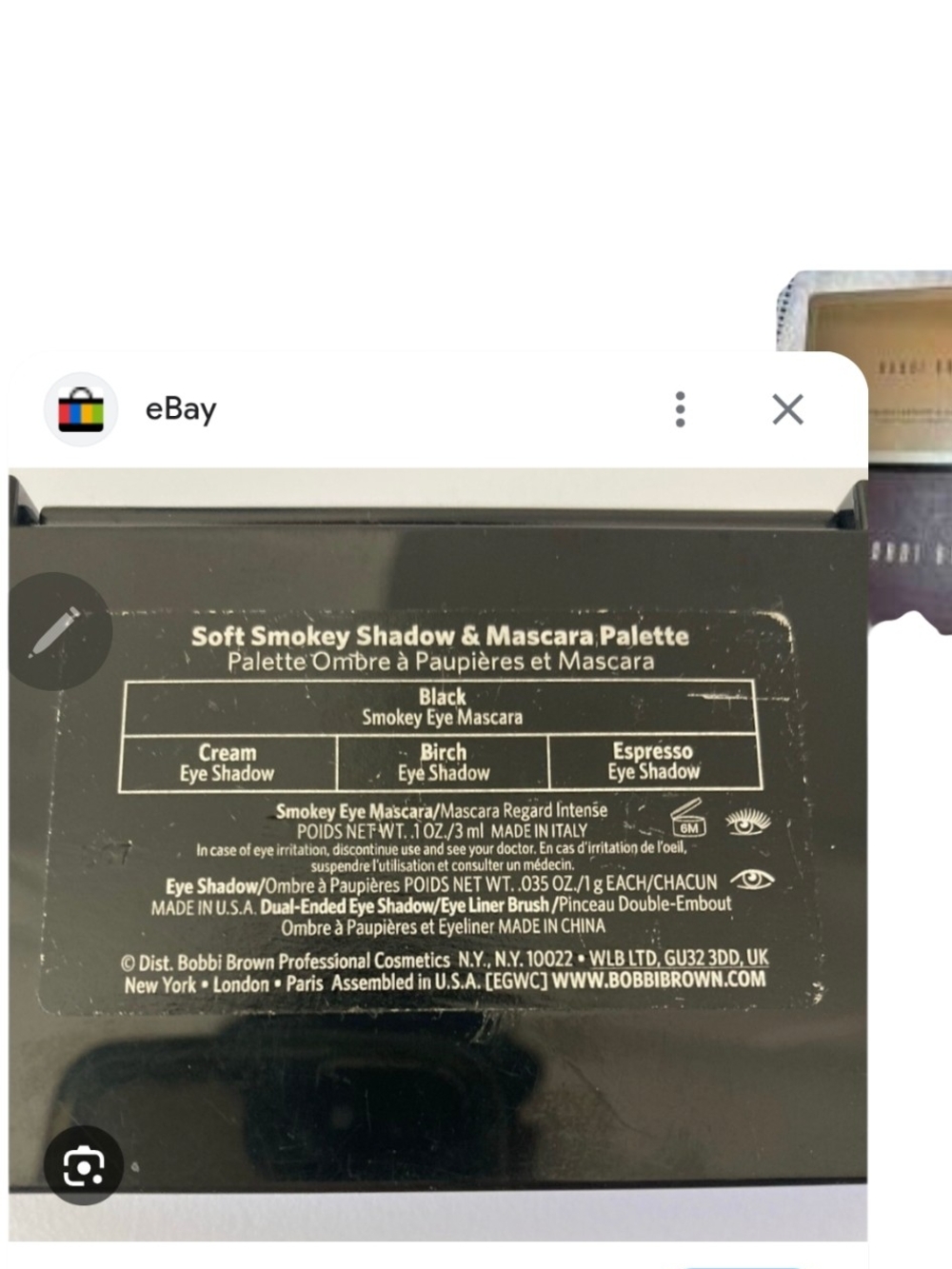 Bobbi Brown Limited Edition Soft Smokey Shadow & Mascara Palette (NEW!) - Picture 3 of 4